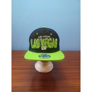 Las Vegas Adjustable Golden Lion Green & Black Snap Back Cap Ace Cap Authentic